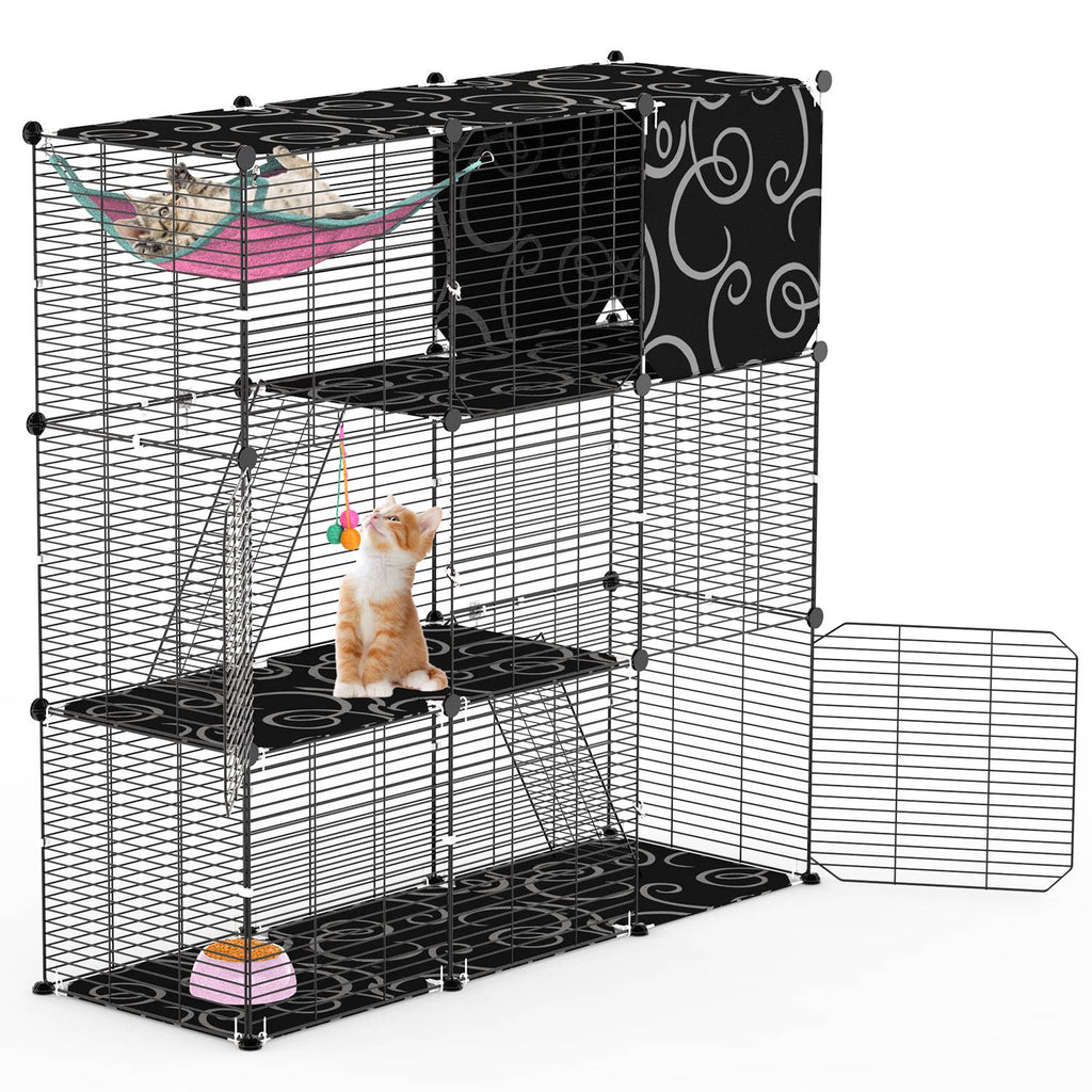 3-Tier Cat & Small Pet Play Enclosure