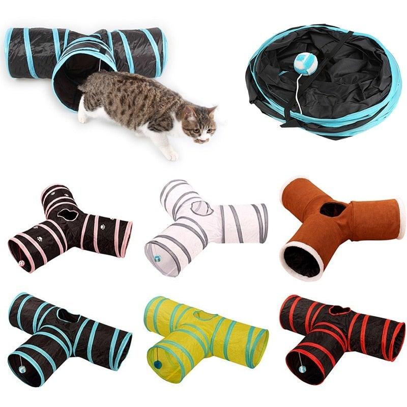 Foldable Interactive Cat Tunnel & Play Tube