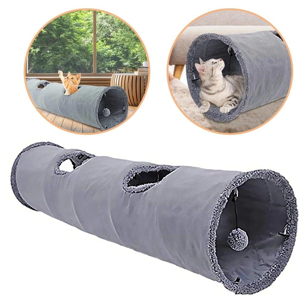 Foldable Interactive Cat Tunnel & Play Tube