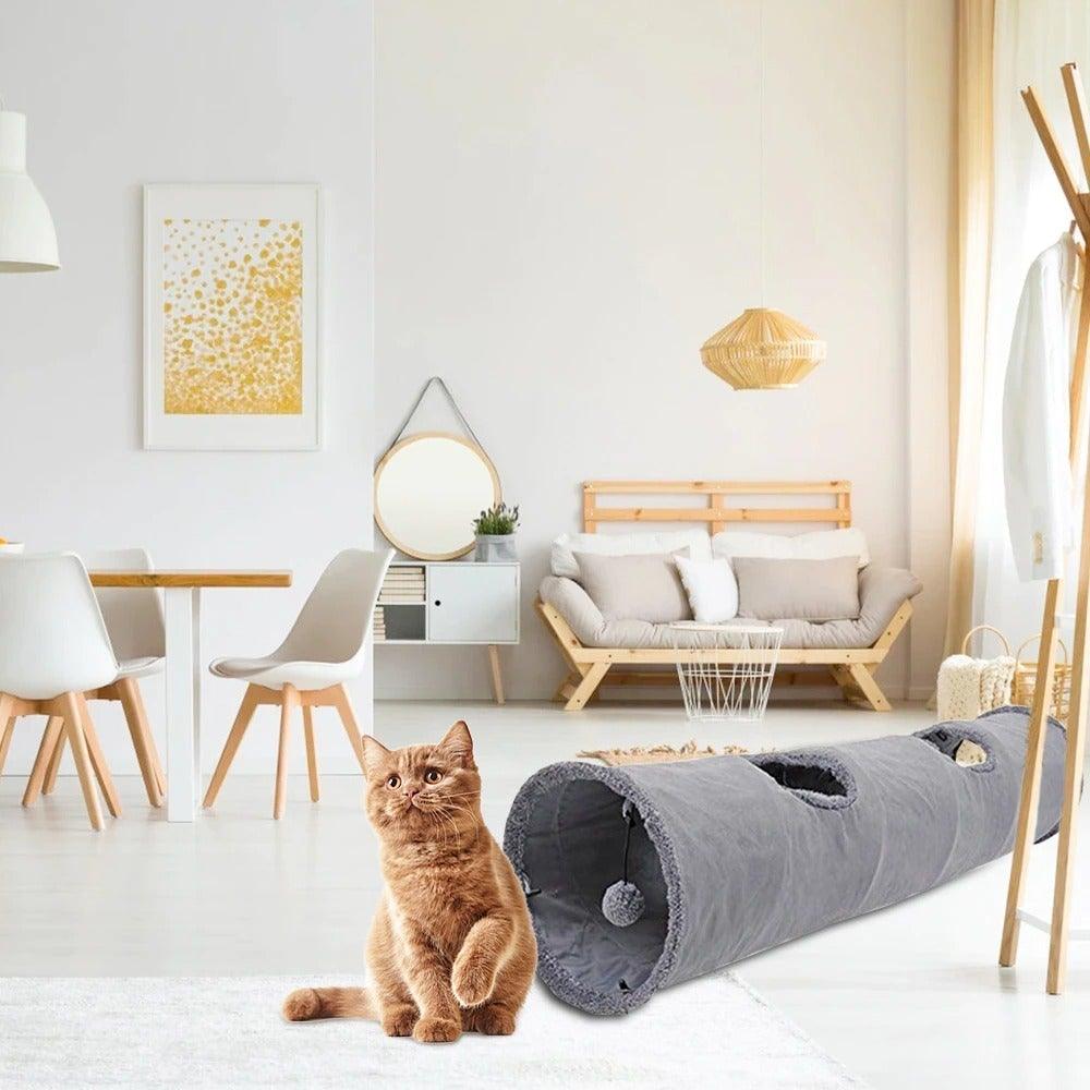Foldable Interactive Cat Tunnel & Play Tube