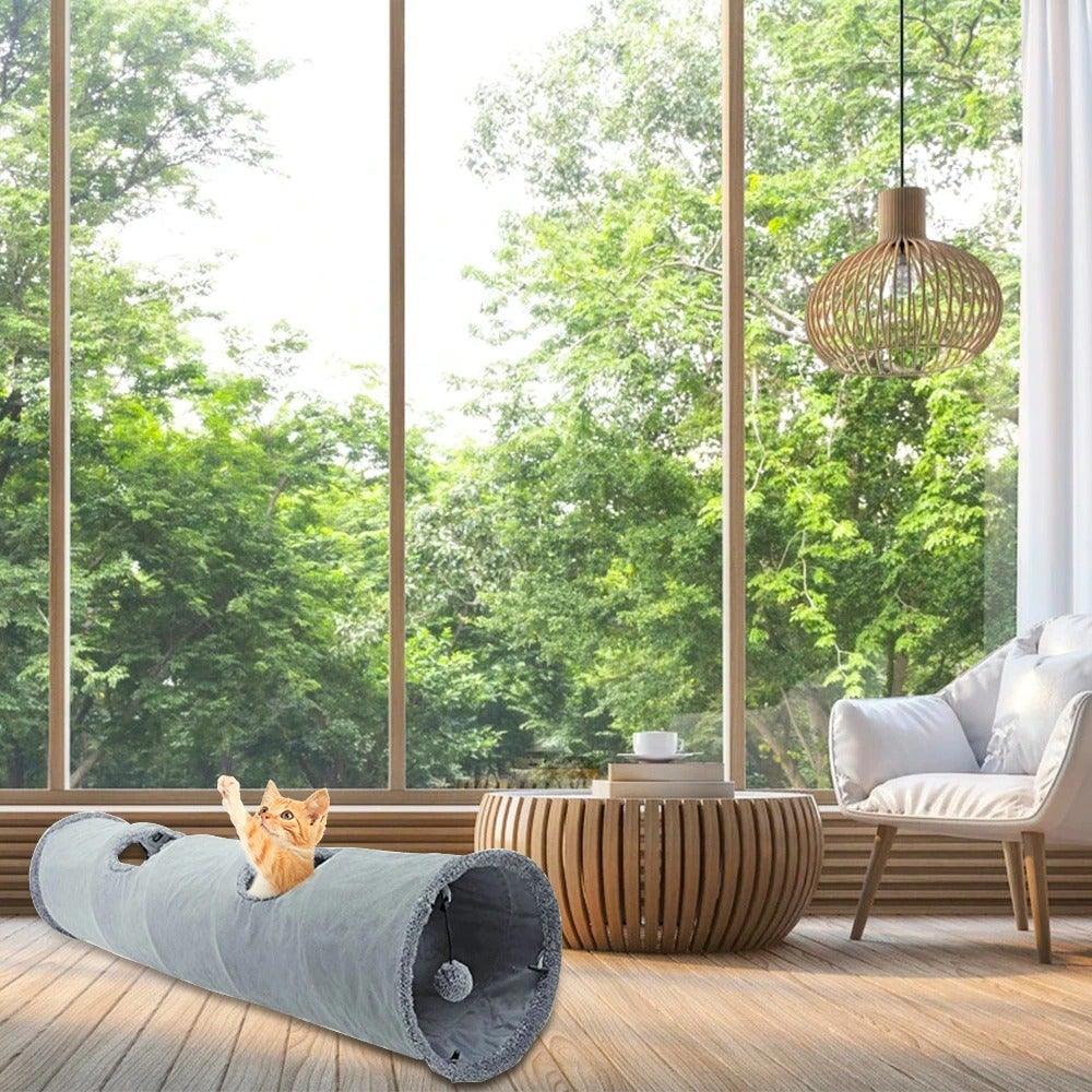 Foldable Interactive Cat Tunnel & Play Tube