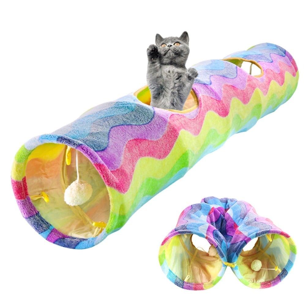 Foldable Interactive Cat Tunnel & Play Tube