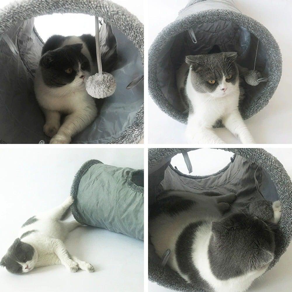 Foldable Interactive Cat Tunnel & Play Tube