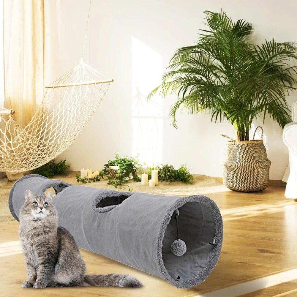 Foldable Interactive Cat Tunnel & Play Tube