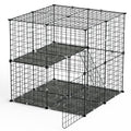 2-Tier Indoor Cat & Small Pet Playpen with Ladder