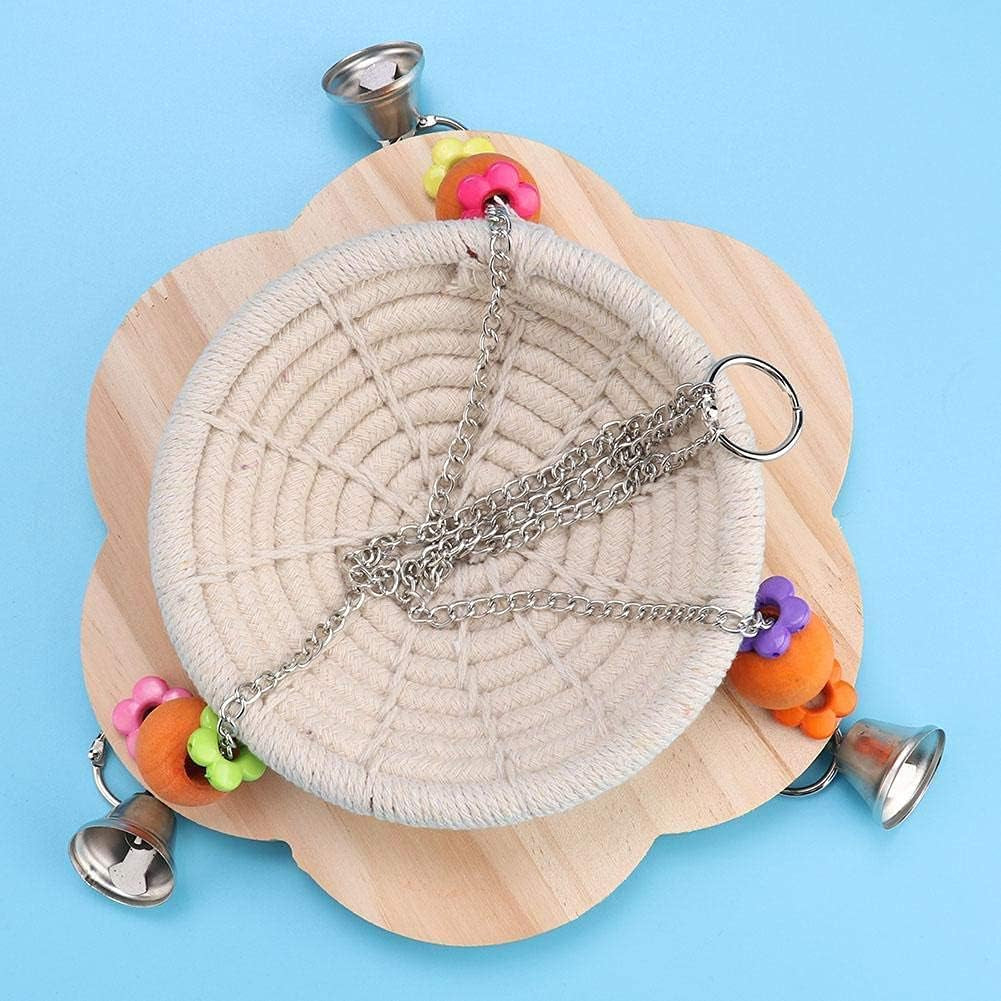 Cozy Bird Nest Swing with Bells