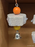 Hanging Flower Pumice Chew Toy for Small Pets