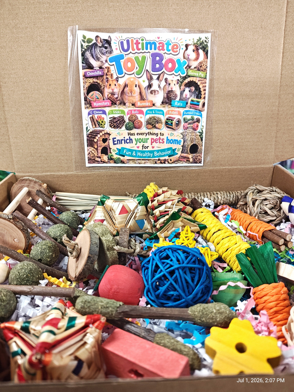 Ultimate Rat & Small Pet Toy & Chew Box