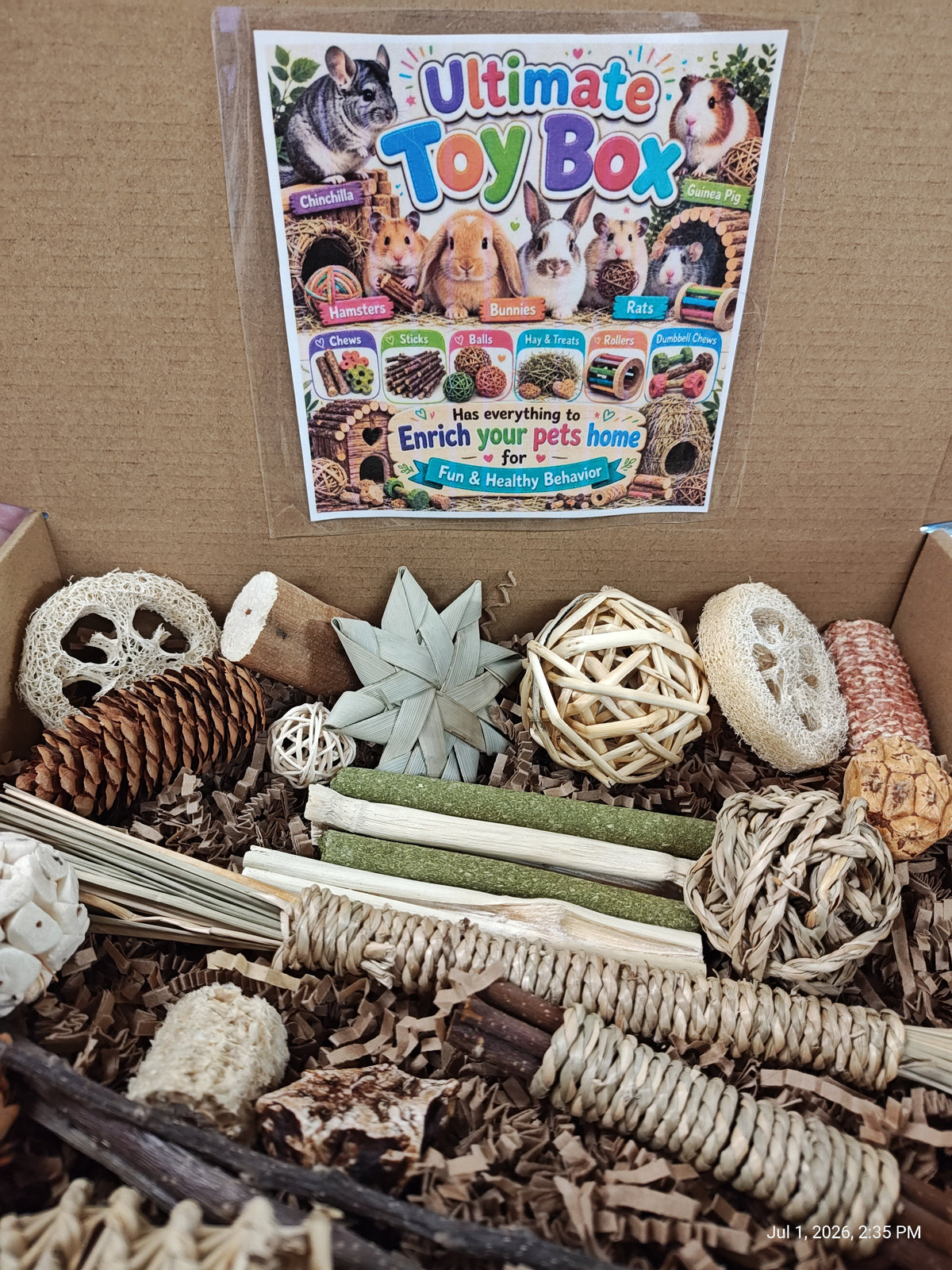 Ultimate Rat & Small Pet Toy & Chew Box