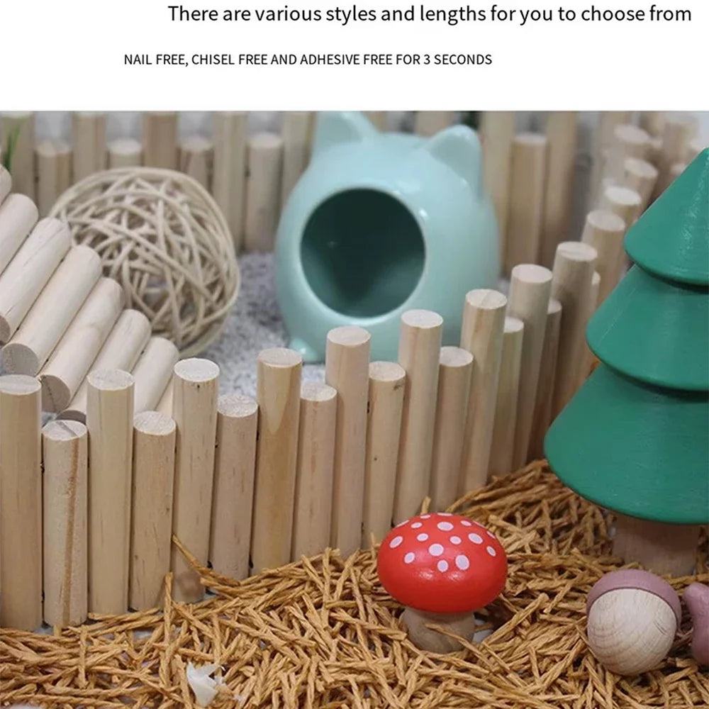 Bendable Wooden Bridge for Hamsters & Small Pets