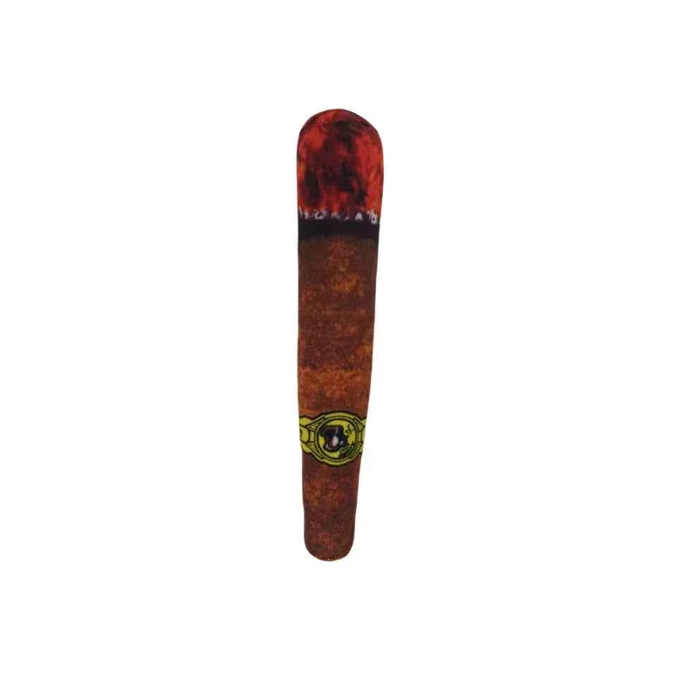 Funny Plush Cigar Dog Toy with Squeaker