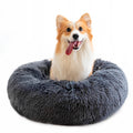 Plush Donut Calming Pet Bed for Cats & Dogs