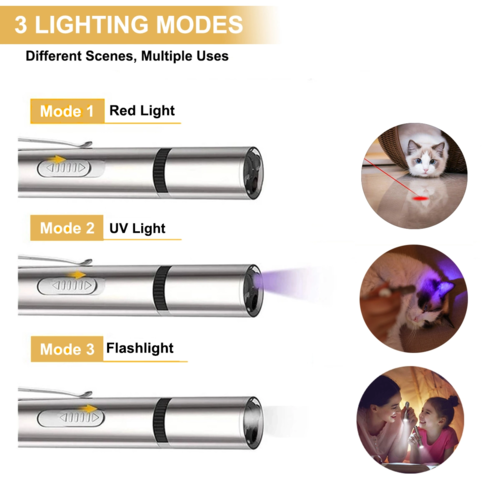 7-in-1 Interactive LED Cat Toy