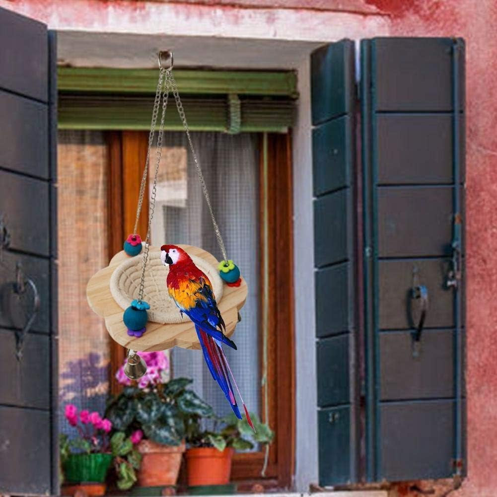 Cozy Bird Nest Swing with Bells