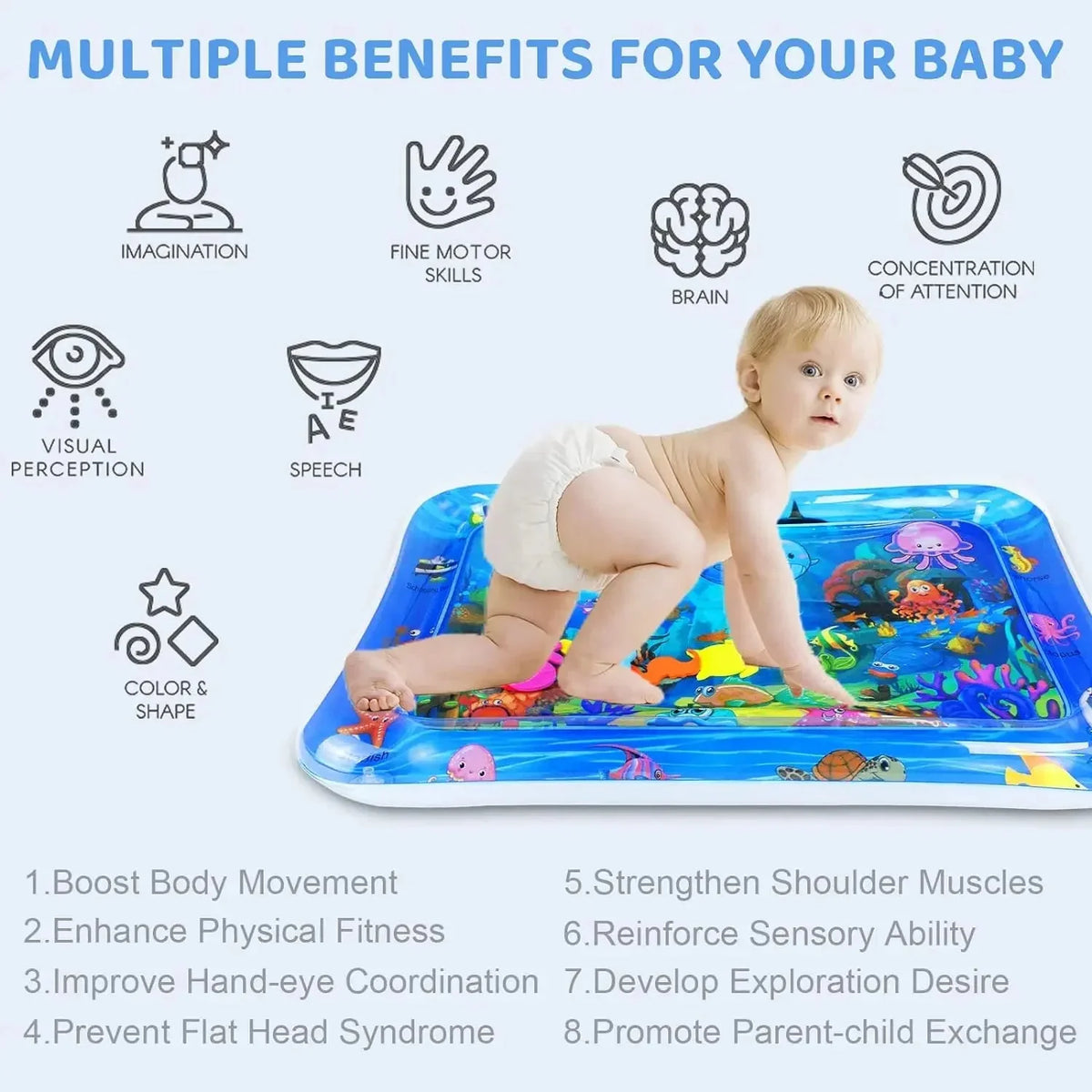 Inflatable Water Sensory Play Mat for Dogs & Cats
