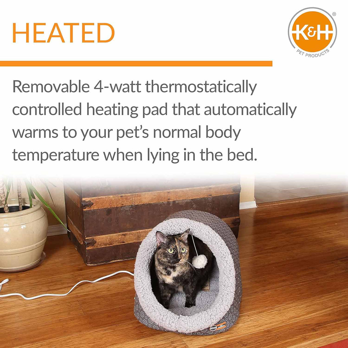 K&H Thermo-Pet Cave Heated Cat Bed